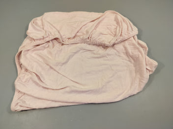 Drap housse berceau  (40x90 cm)rose clair 100% coton