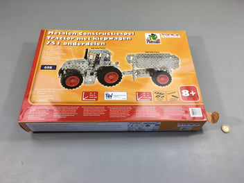 Jeu de construction métal Tracteur avec benne basculante. +8a