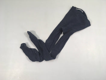 Paire de collants bleu marine, bouloché