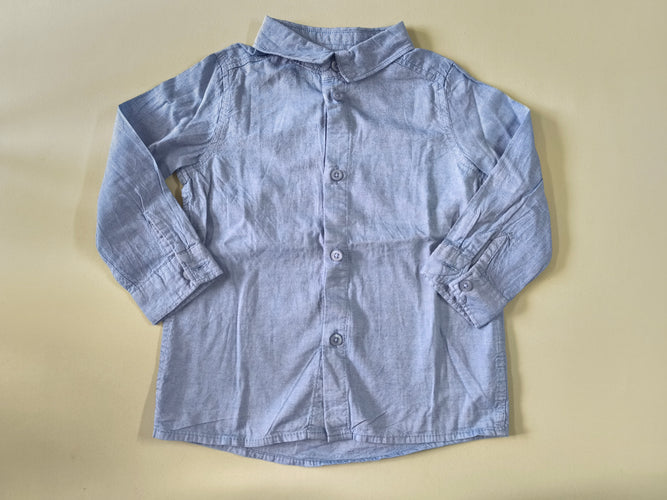 Chemise m.l bleu clair, moins cher chez Petit Kiwi