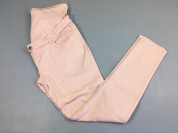 Pantalon de grossesse rose clair, pas de taille indiquée, estimée (40)