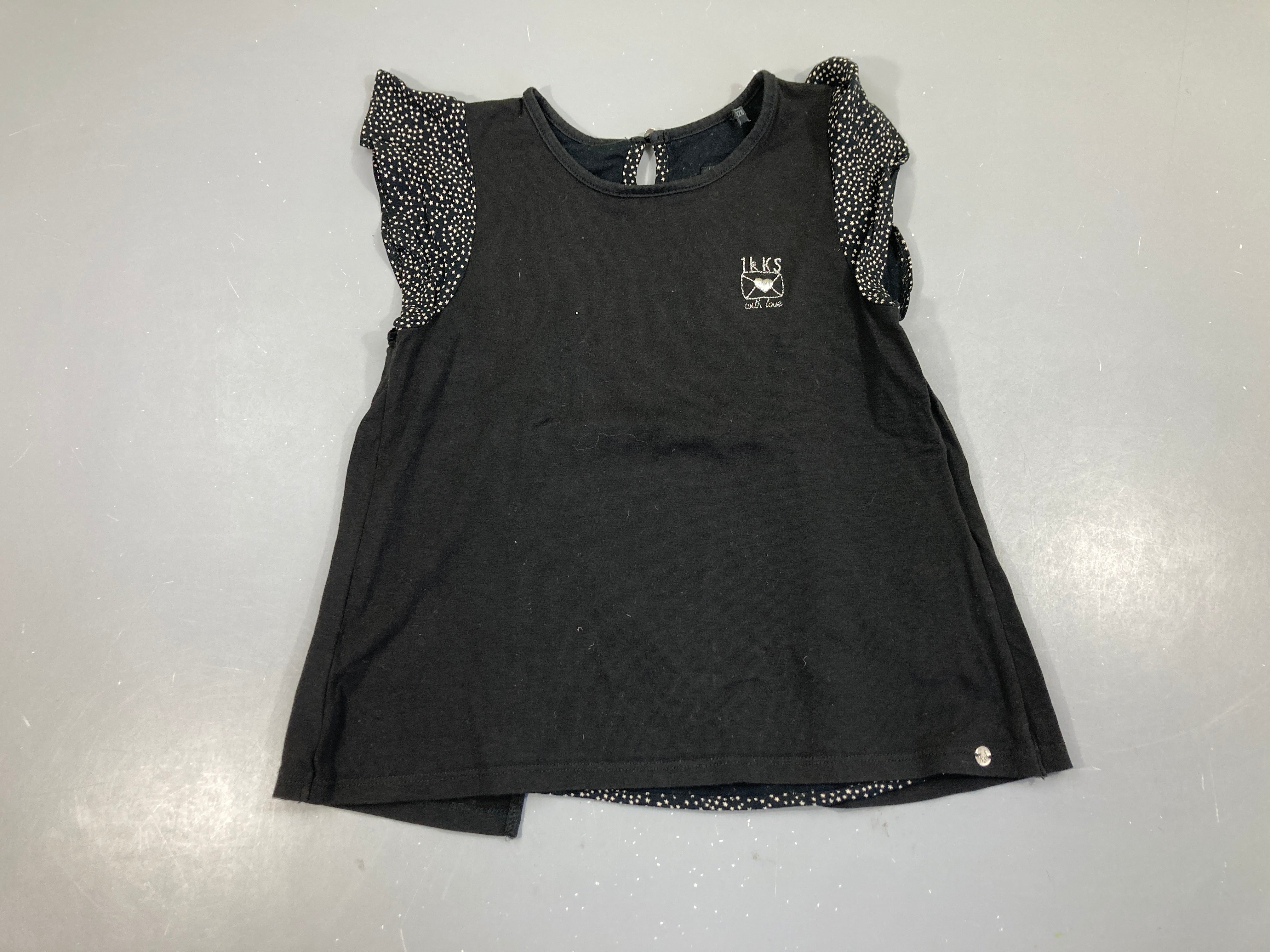 T-shirt m.c noir étoiles