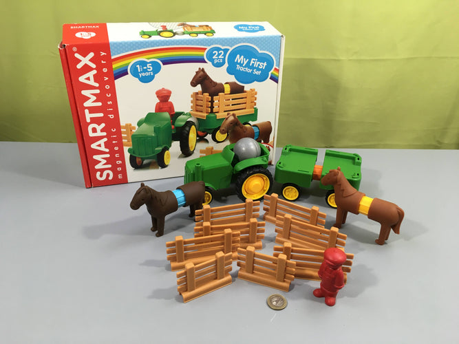 My first tractor Set - Smartmax - 1 à 5 ans - complet, moins cher chez Petit Kiwi