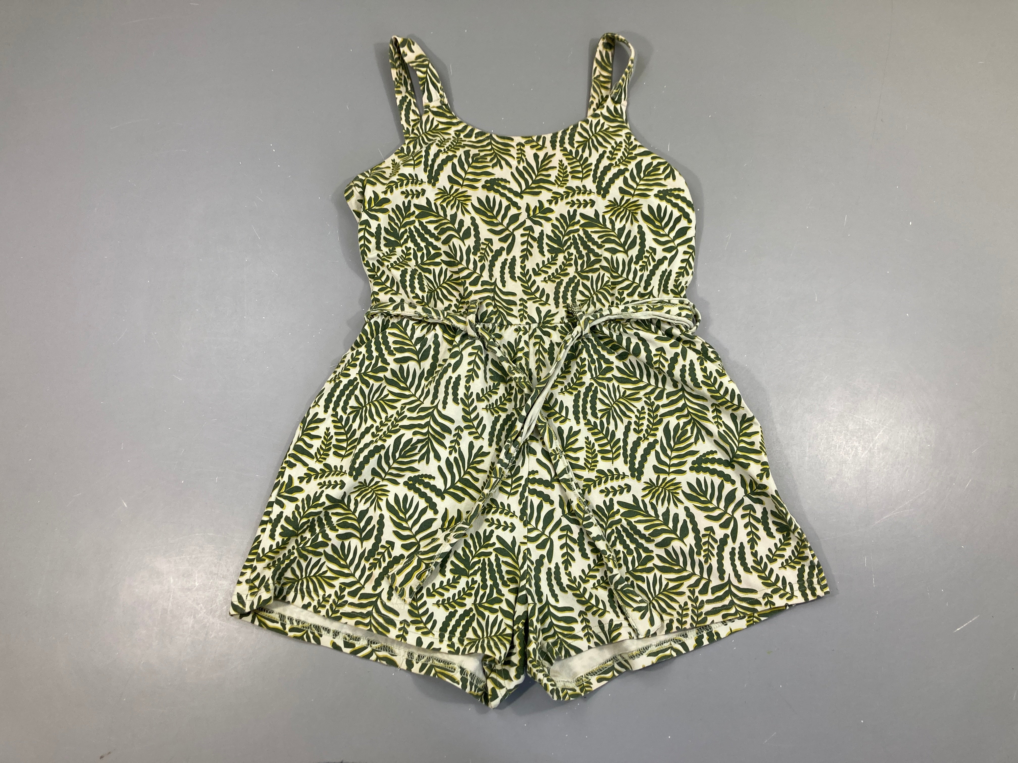 Combishort jersey  kaki feuillage