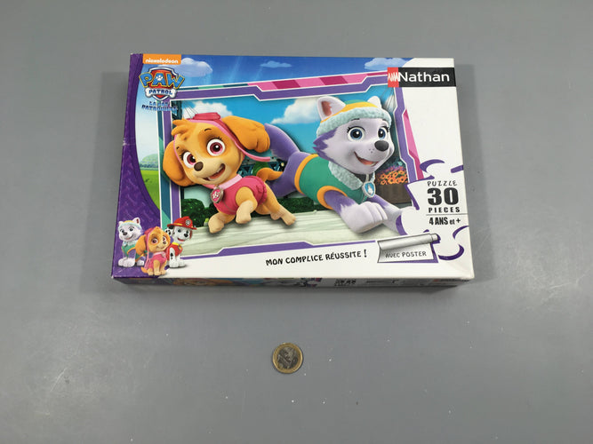 Puzzle Paw Patrol, 30 pcs, +4a -complet, moins cher chez Petit Kiwi