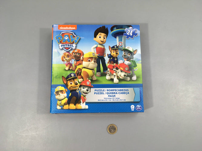 Puzzle Paw Patrol, 24 pcs, +3a -complet, moins cher chez Petit Kiwi