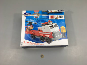 Complet blocs mega Paw patrol 2en1 le super camion de pompier de Marcus, 3+