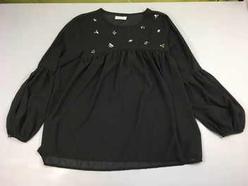 Blouse ml voile noir