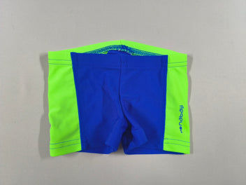 Maillot boxer bleu/vert fluo, Nabaiji