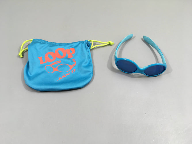 Lunettes de soleil bleues, Julbo, looping 3, moins cher chez Petit Kiwi