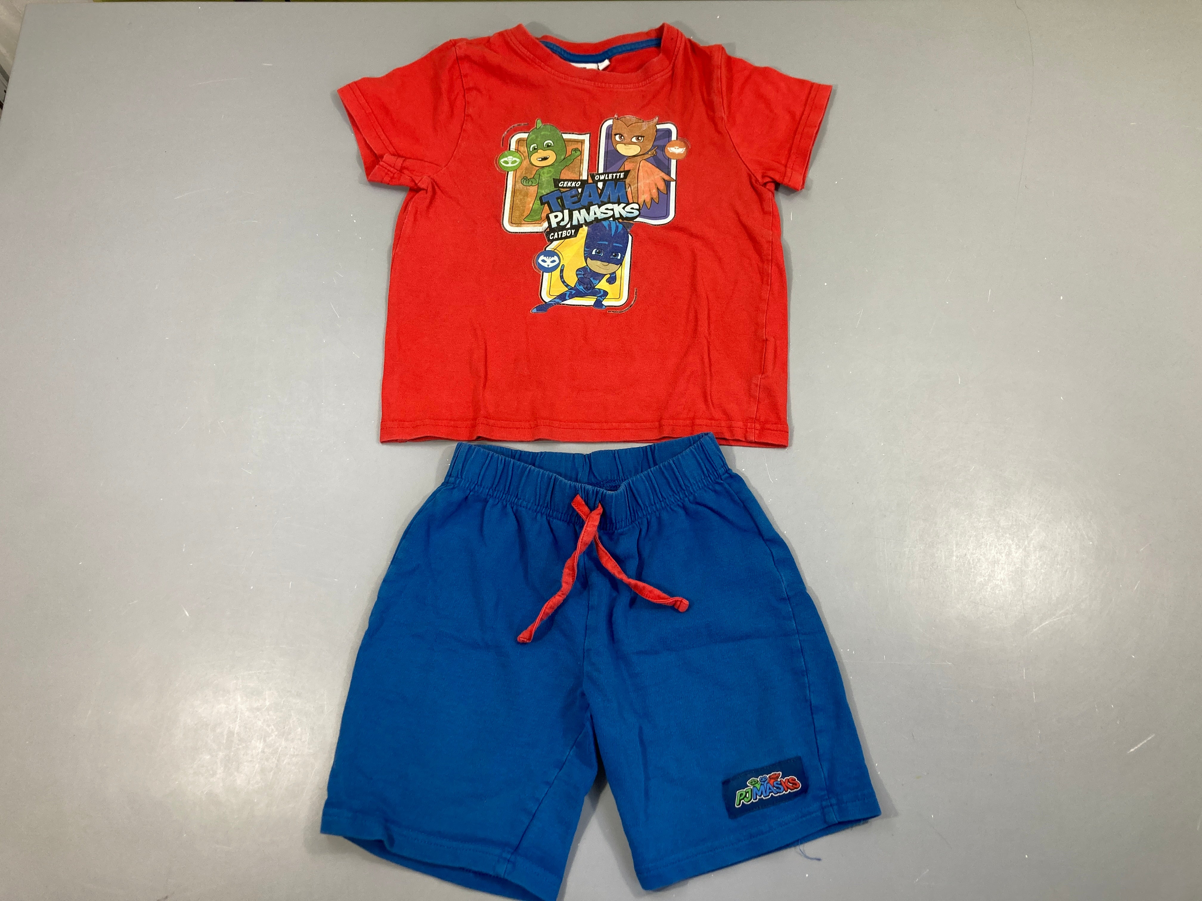 Pyjashort 2pcs jersey rouge-bleuPyjamasks