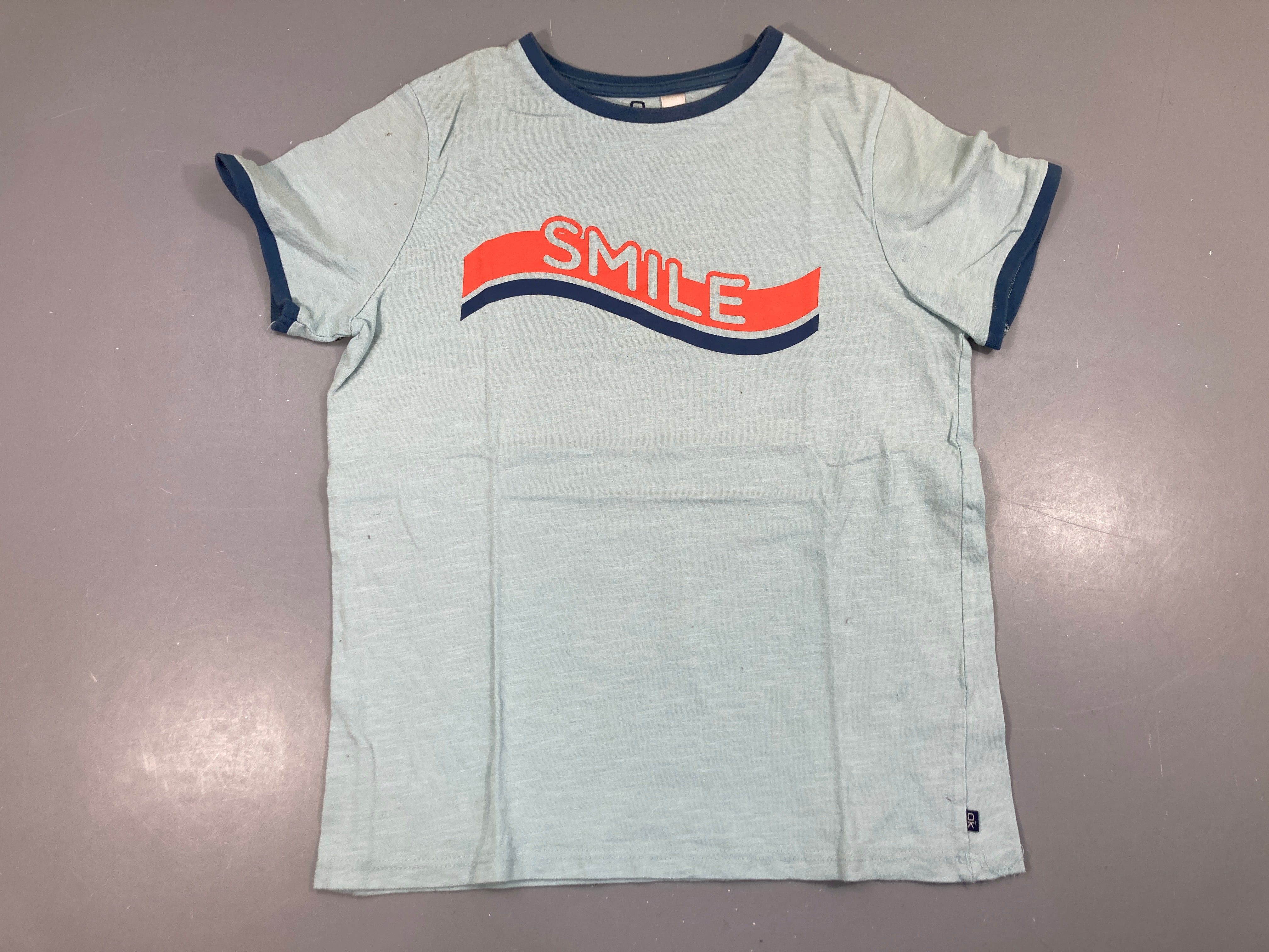 T-shirt m.c bleu flammé s.mile Légèrement bouloché