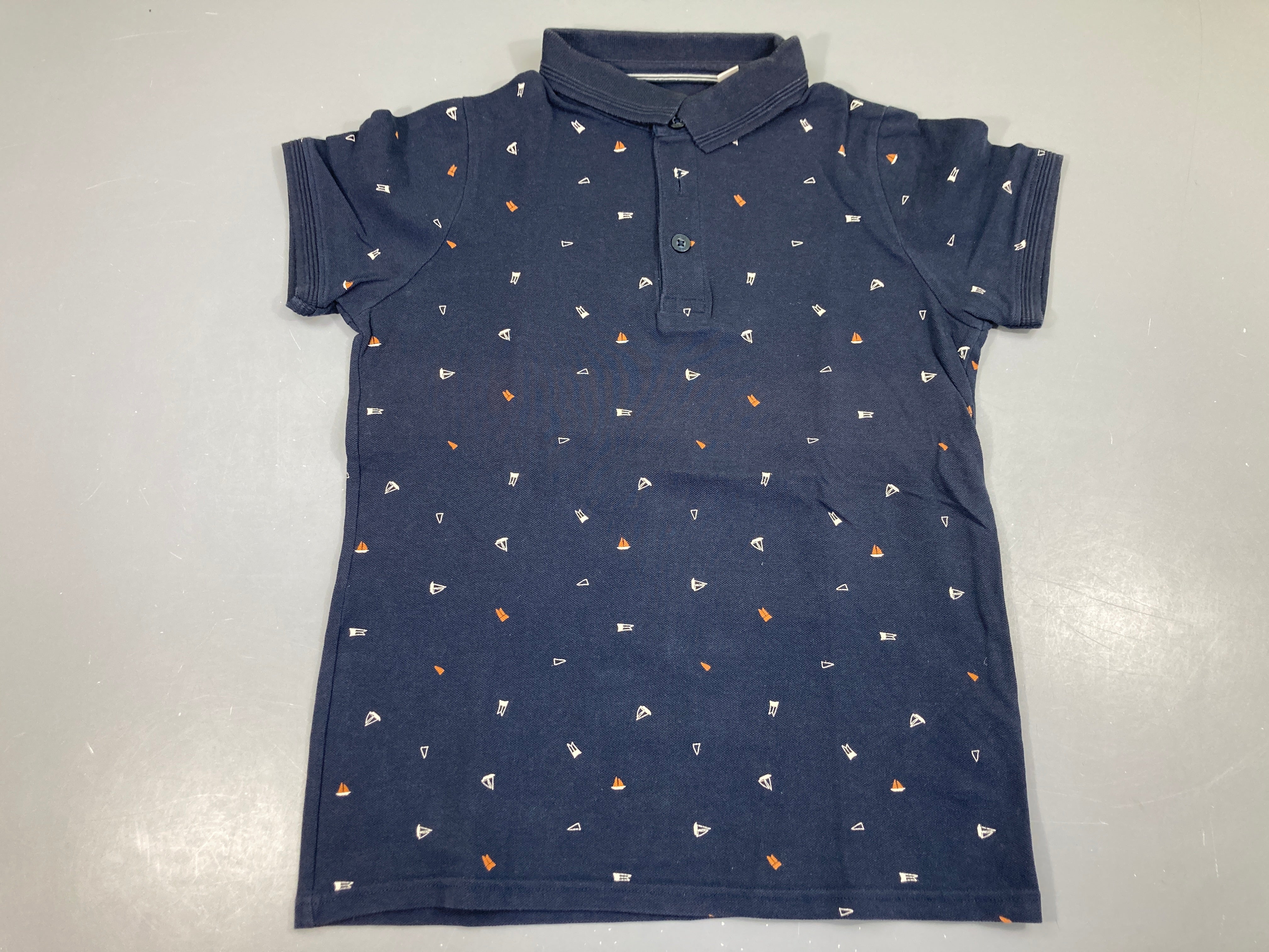 Polo m.c bleu foncé voliers