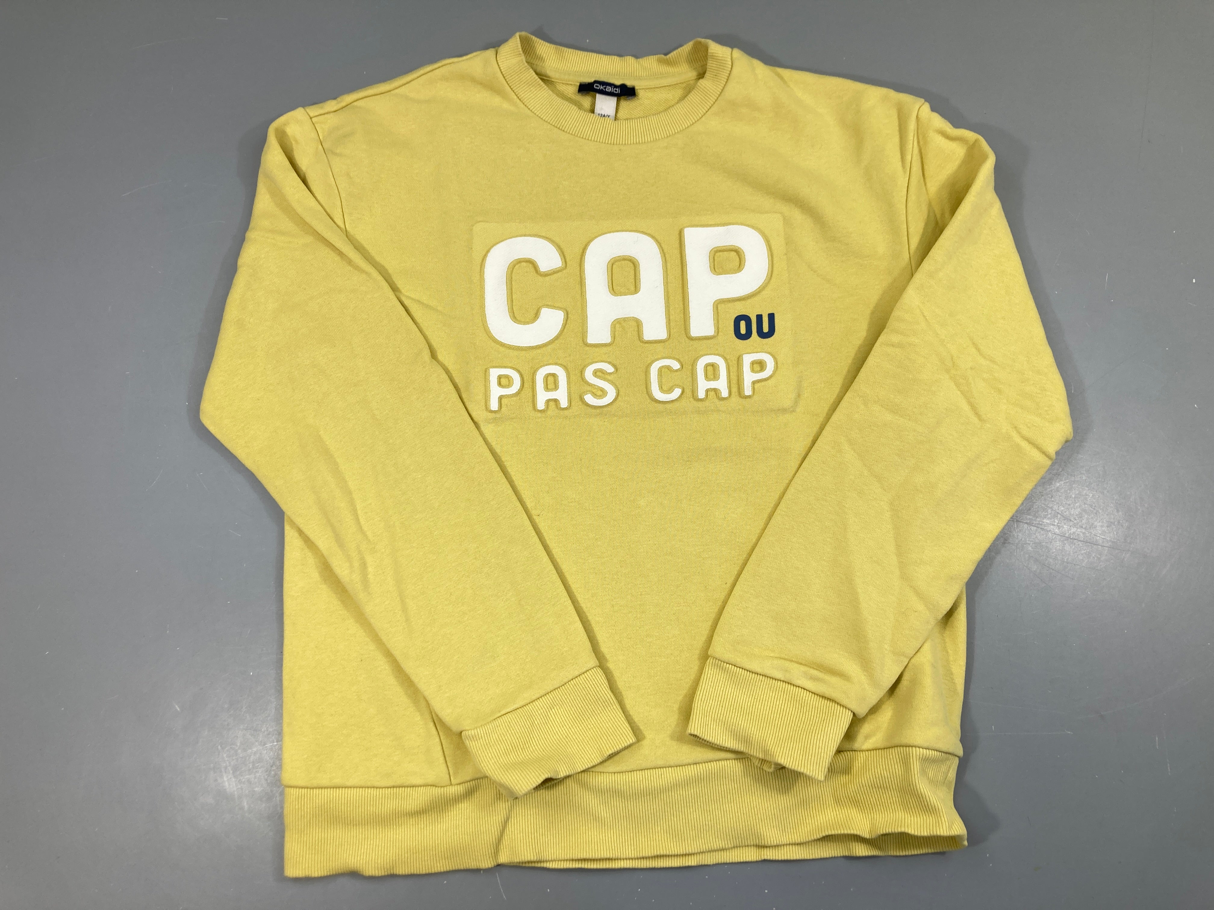 Sweat jaune CAP texturé