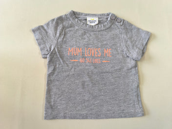 T-shirt m.c gris chiné 