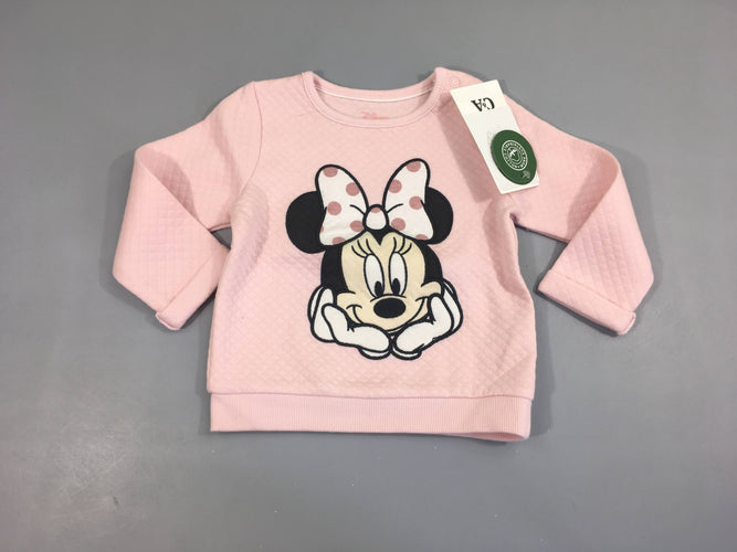 NEUF Sweat matelassé rose Minnie, moins cher chez Petit Kiwi