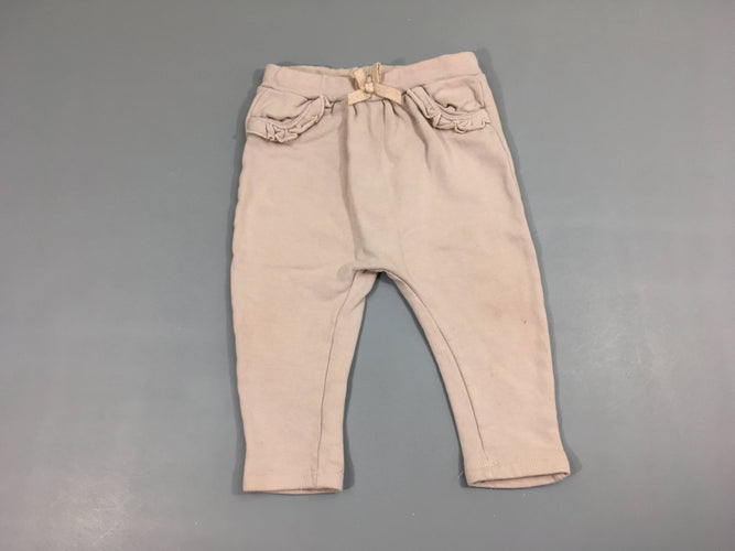 Pantalon molleton rose froufrous, moins cher chez Petit Kiwi