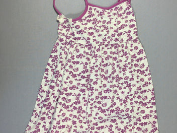 Robe en jersey - fleurs mauves