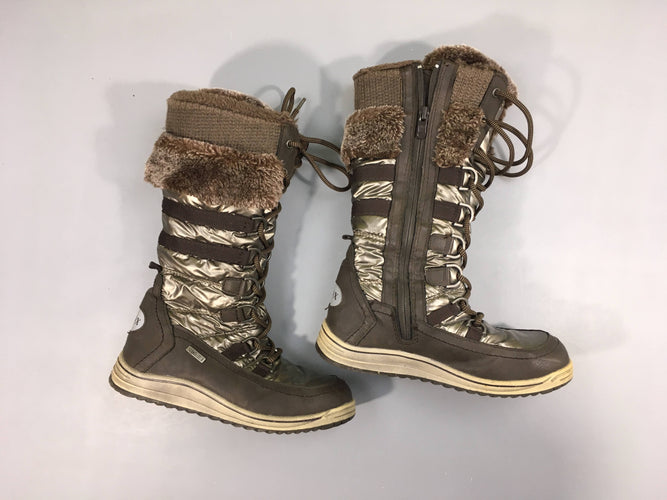 Bottes de neige brunes fourrées Sumo Tex-Blox, moins cher chez Petit Kiwi