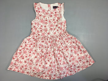 Robe s.m blanche fleurs rouges renard