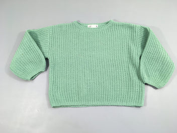 Pull oversize mailles vert