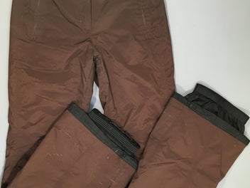 Pantalon de ski brun-Accrocs sur arrière bas-Légèrement décousu bas (Valeur neuf 170 euros)