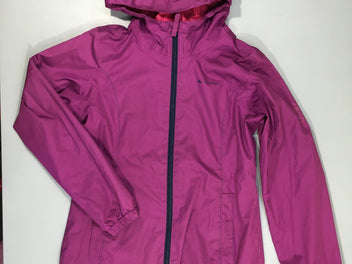 Veste coupe vent à capuche mauve