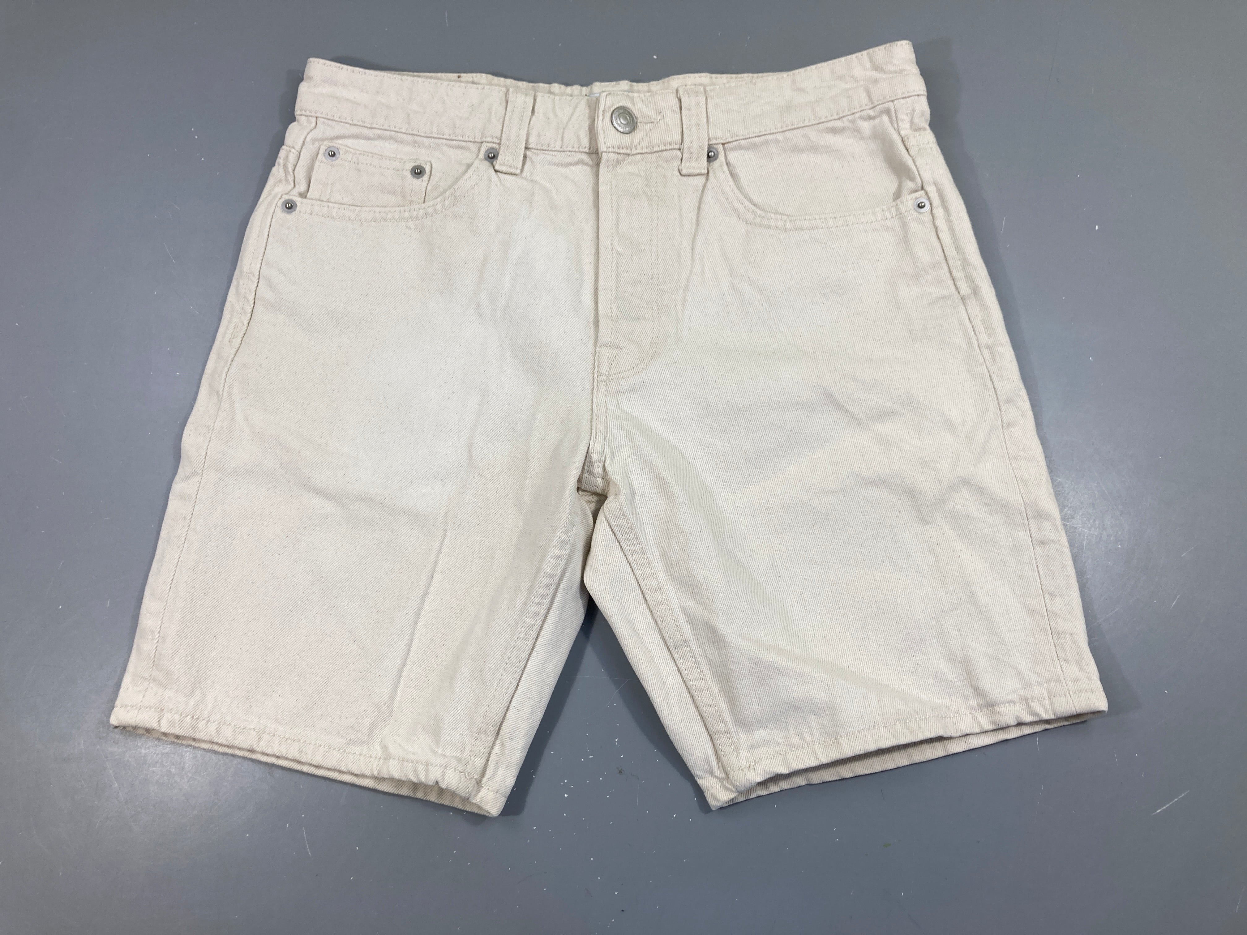 Bermuda en jean blanc cassé Only & Sons