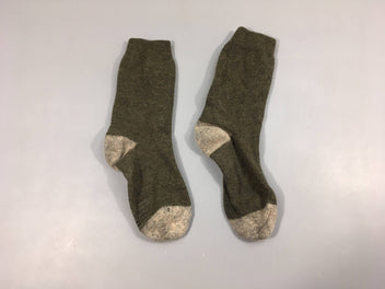 Chaussettes chaudes gris, légèrement boulochées