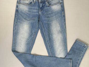 Jeans taille basse effet éraillé 26-32