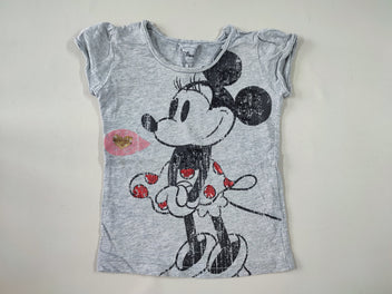 T-shirt m.c gris Minnie sequins