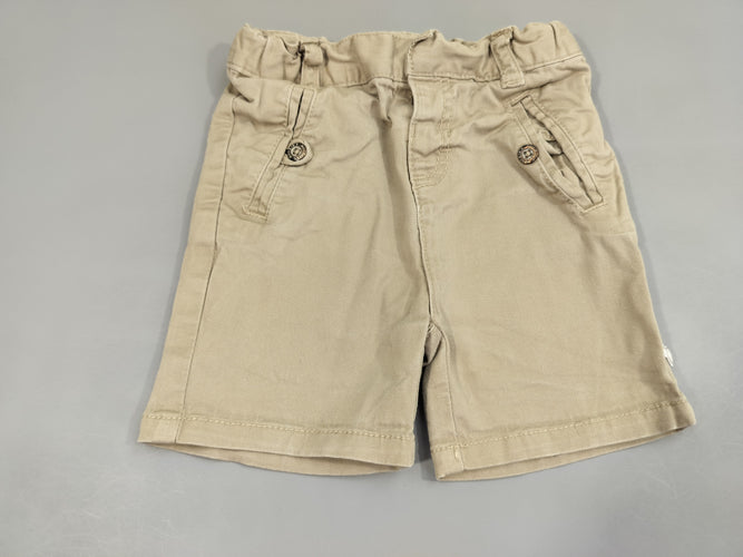 Short chino beige, moins cher chez Petit Kiwi