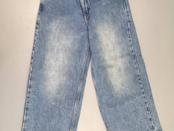 Jeans effet effiloché bas