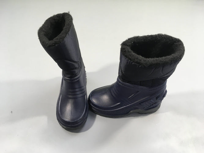 Bottes de neige bleues fourrées, moins cher chez Petit Kiwi