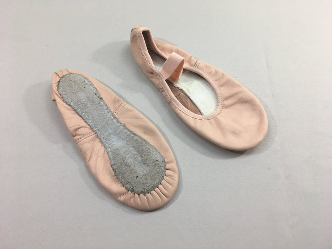 Chaussons de danses cuir léger semelles pleines, moins cher chez Petit Kiwi