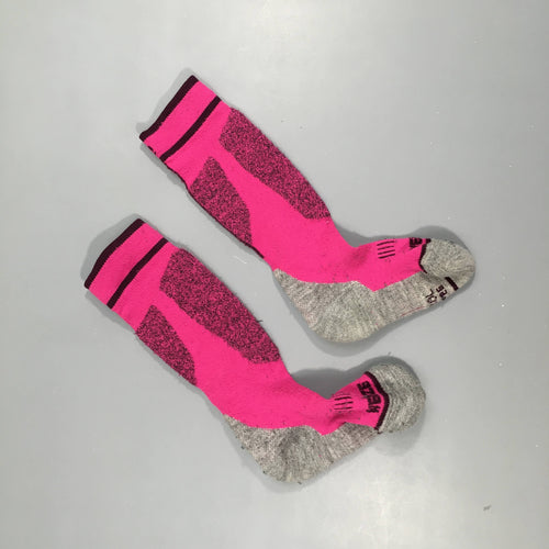 Chaussettes gris-rose Wed'ze 23-26, moins cher chez Petit Kiwi