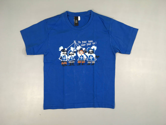 T-shirt m.c bleu Un pour tous, tous pour un!, moins cher chez Petit Kiwi