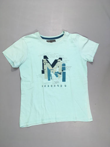 T-shirt m.c bleu clait M- Légèrement bouloché, moins cher chez Petit Kiwi