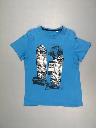 T-shirt m.c bleu Skate, moins cher chez Petit Kiwi