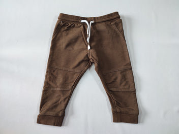 Pantalon molleton brun foncé cordon blanc, Bumba