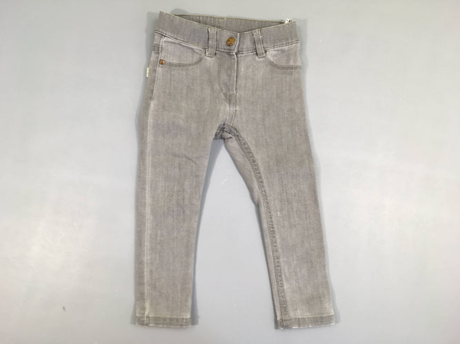 Jeans stretch gris, moins cher chez Petit Kiwi