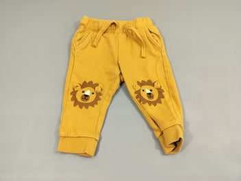 Pantalon jogging jaune , tête de lion
