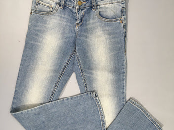 Jeans taille basse effet délavé 36 Pull&Bear