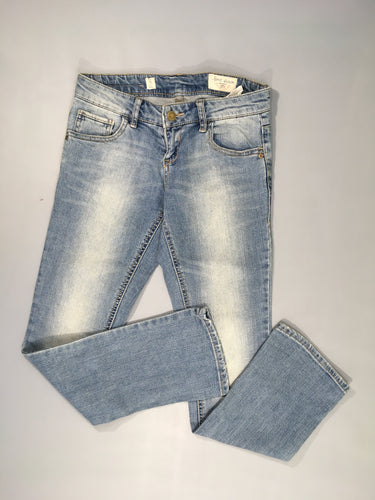 Jeans taille basse effet délavé 36 Pull&Bear, moins cher chez Petit Kiwi