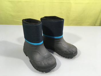 Bottes de neige noires-bleues