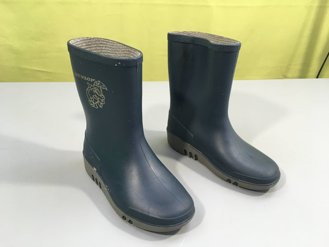 Bottes de pluie Dunlop bleue, moins cher chez Petit Kiwi