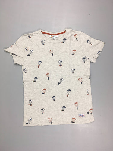 T-shirt m.c gris clair flammé parachutes, moins cher chez Petit Kiwi