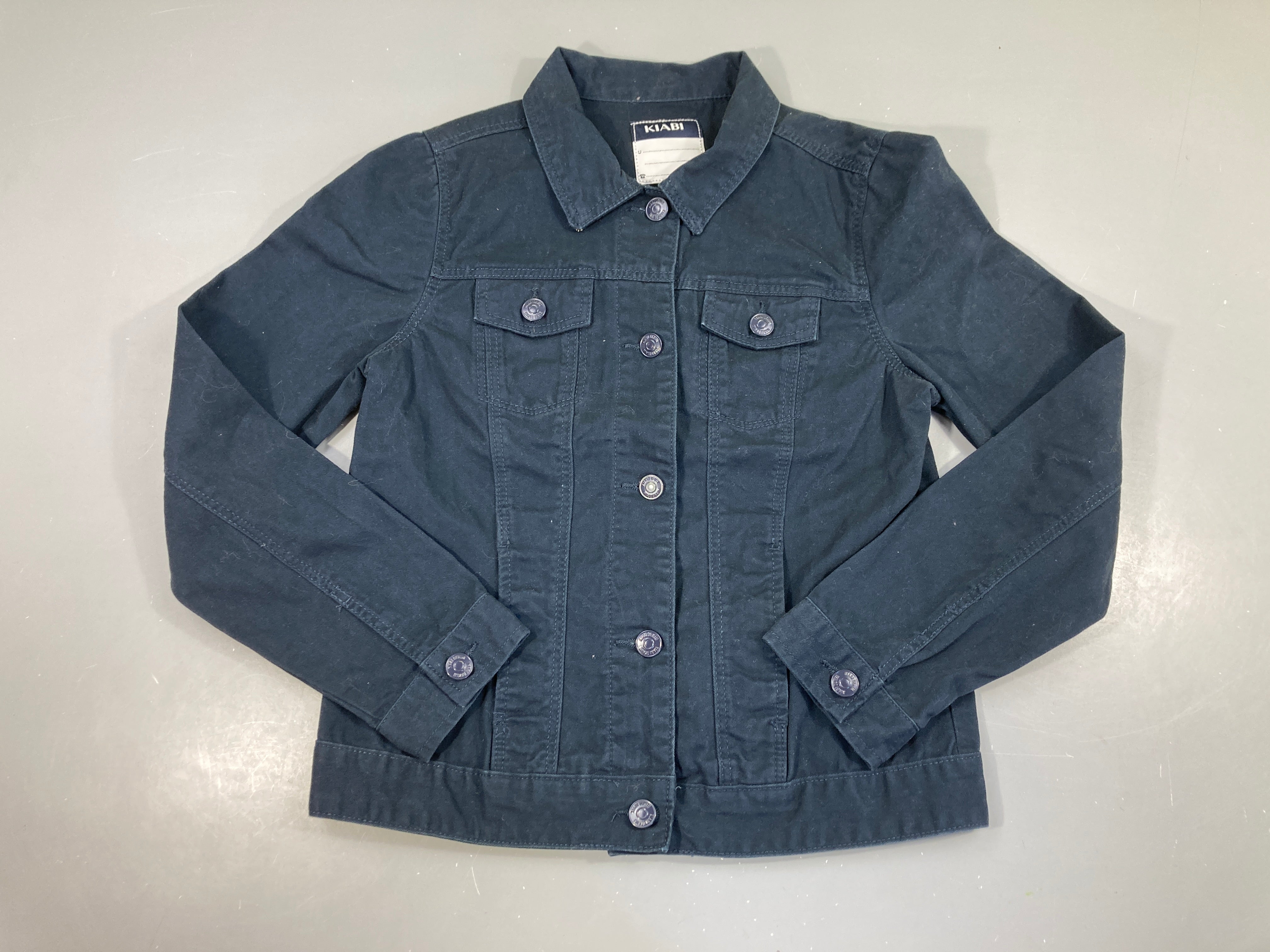 Veste coton bleu foncé