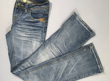 Jeans effet marqué délavé 36