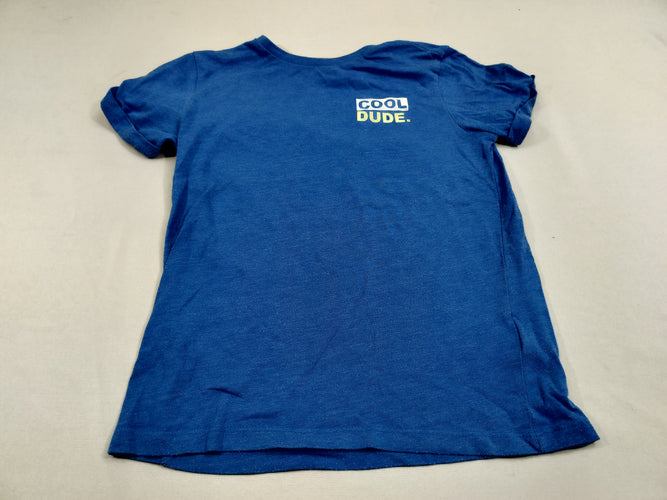 T-shirt m.c bleu chiné "cool dude", moins cher chez Petit Kiwi